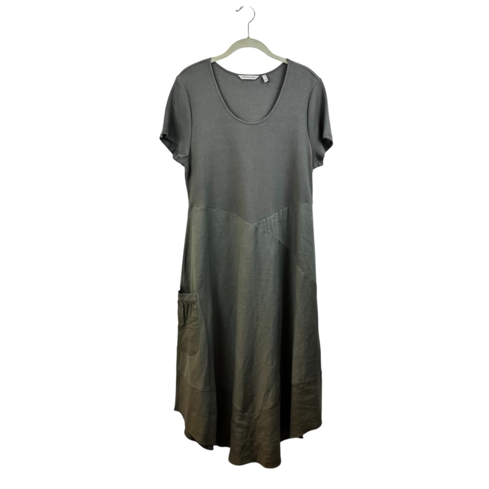 Soft Surrounding Green Women's Midi Dress Sz. L